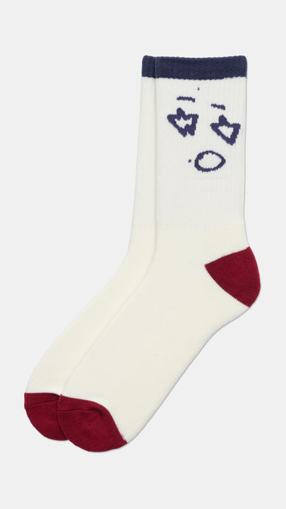 Navy Face Socks