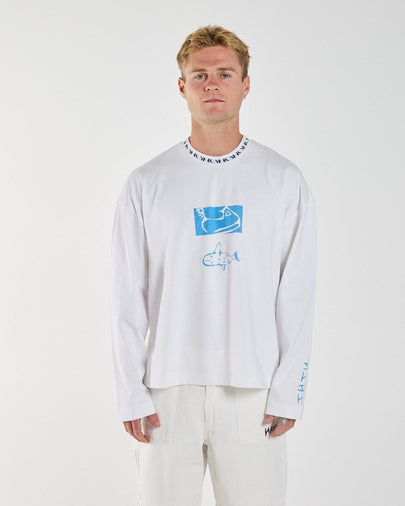 Tug Boat Long Sleeve - White