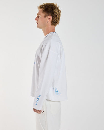 Tug Boat Long Sleeve - White