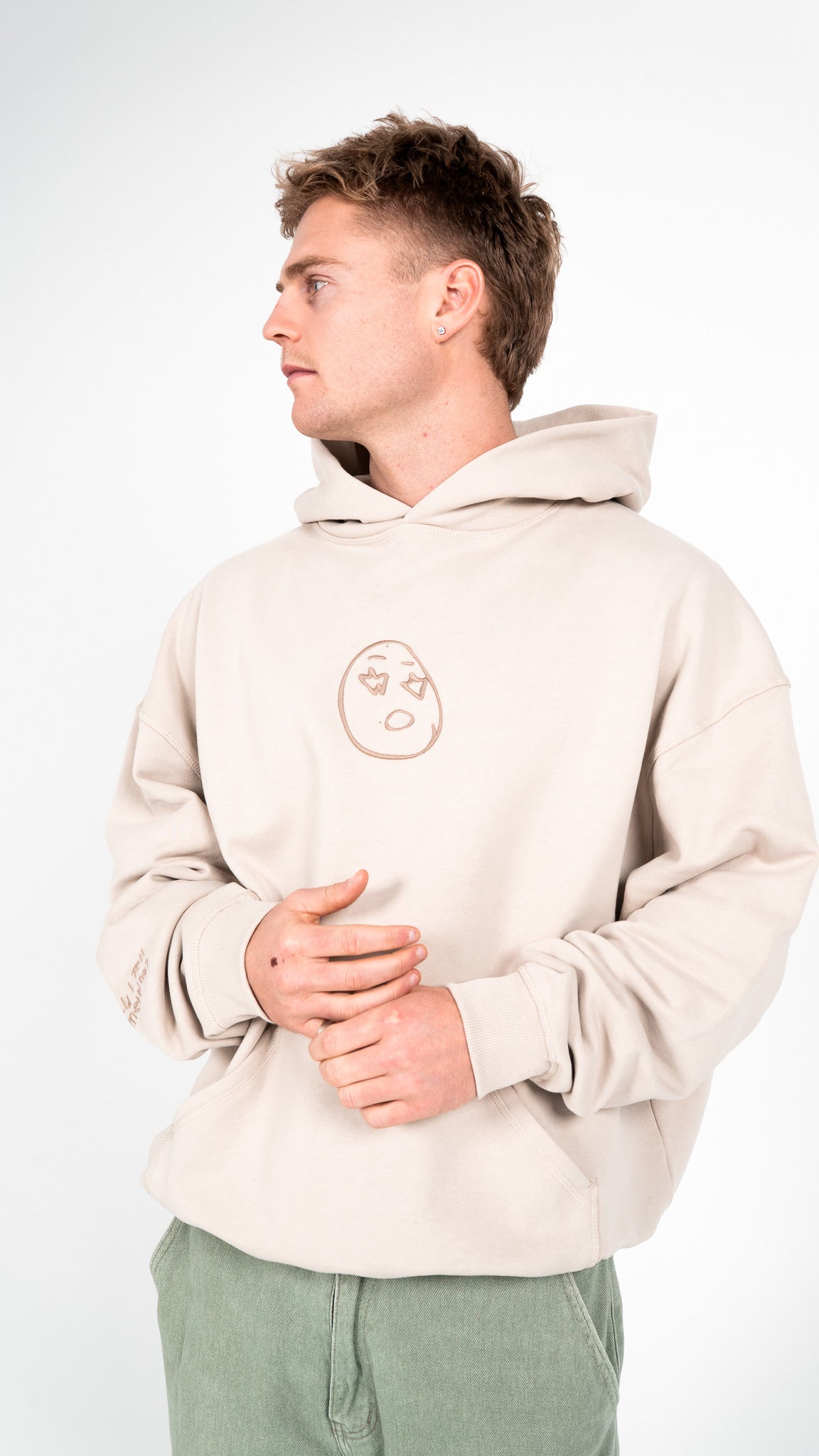 French Oak Small Face Hoodie