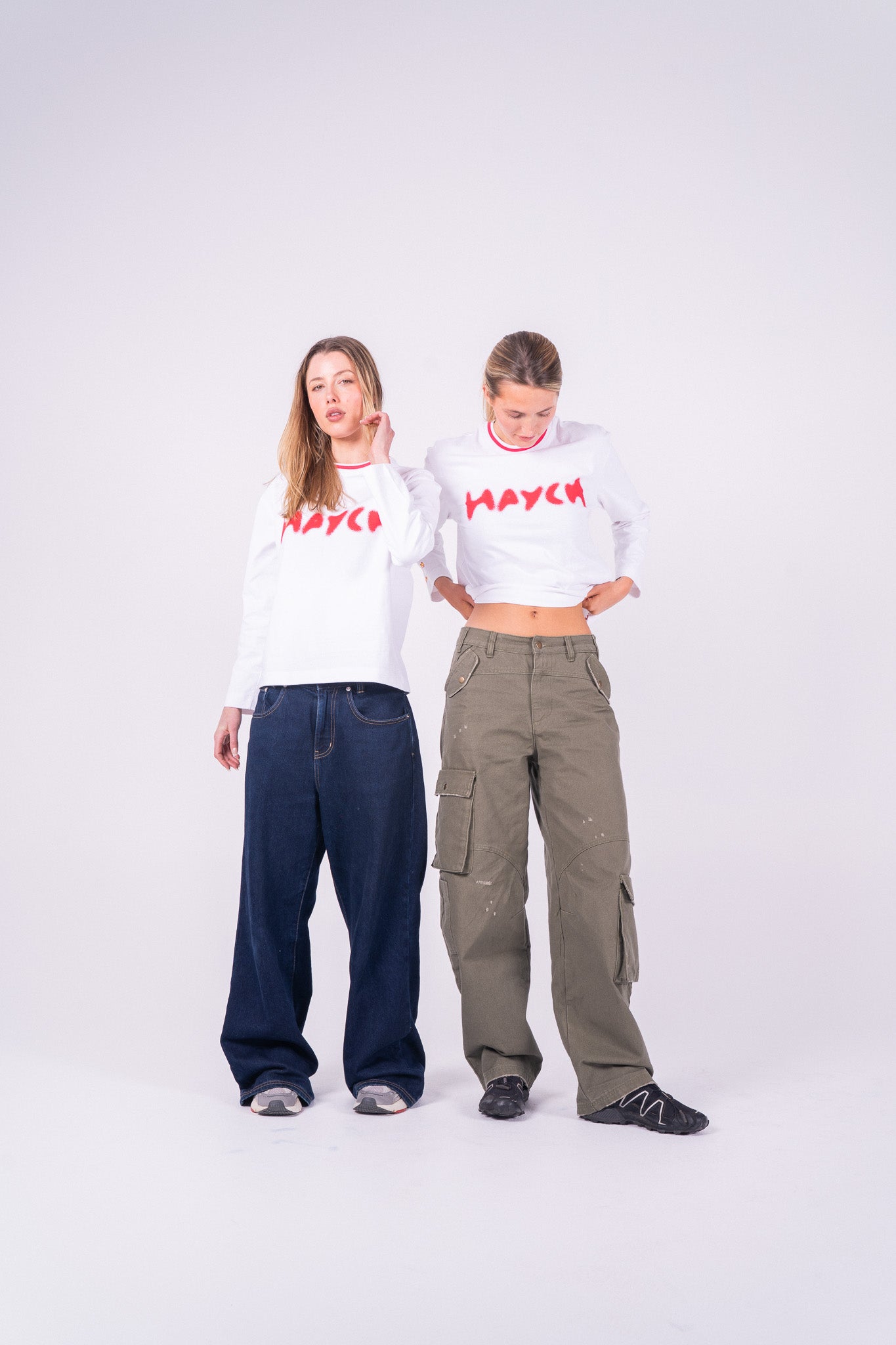 Small Face Long sleeve – White