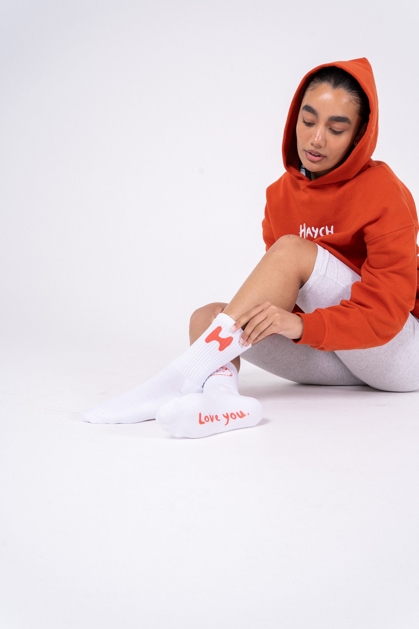 Face Socks – White