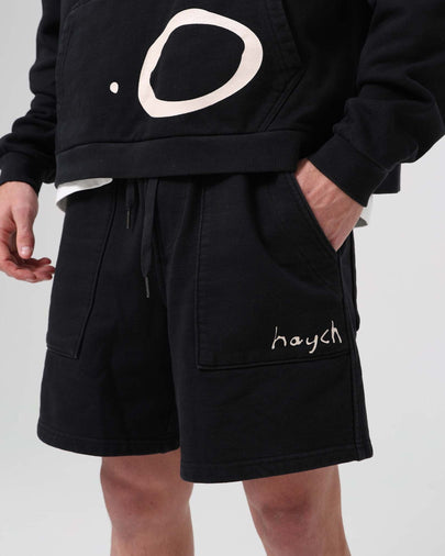 Track Shorts - Washed Black