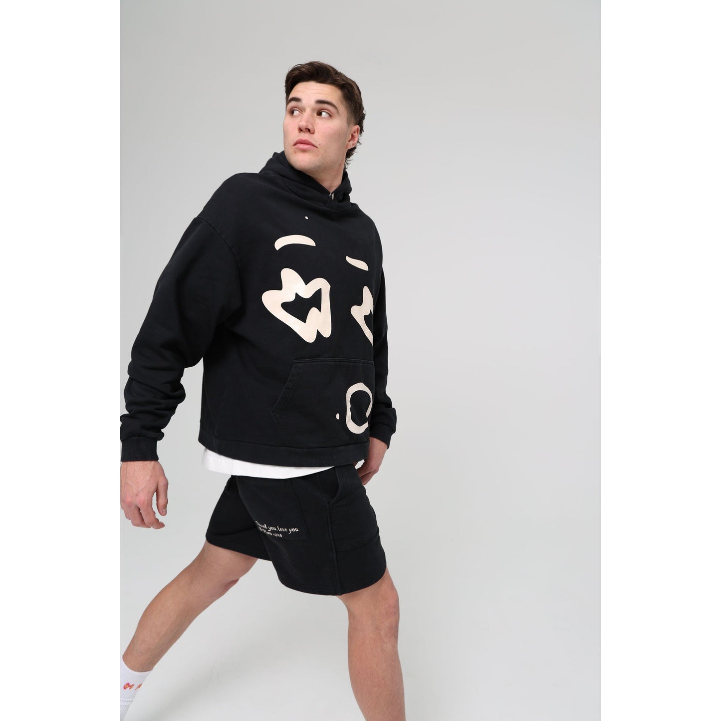 HAYCH Track Shorts - Washed Black