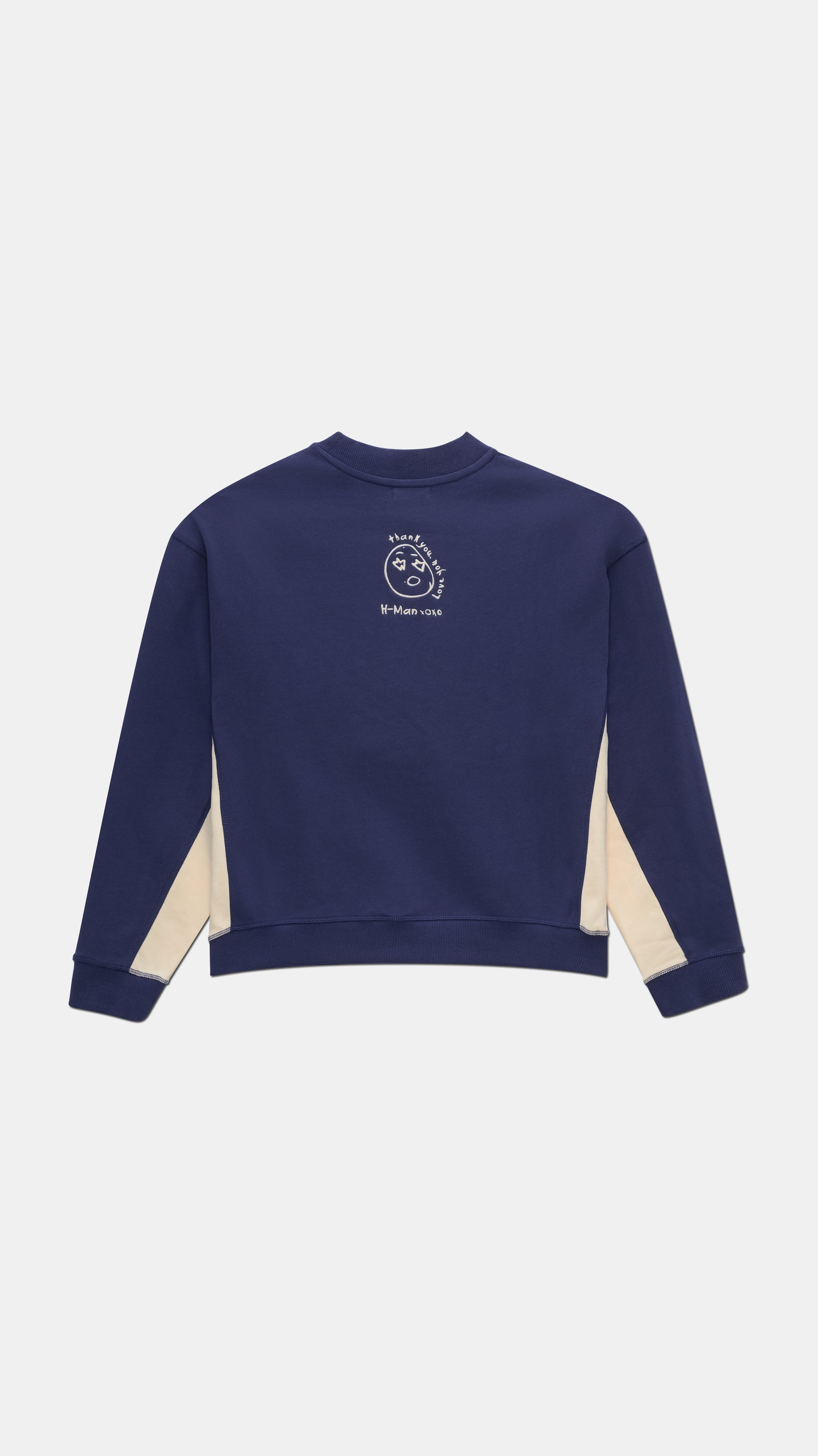 Navy Big Face Crew