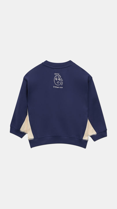 Kids Navy Big Face Crew