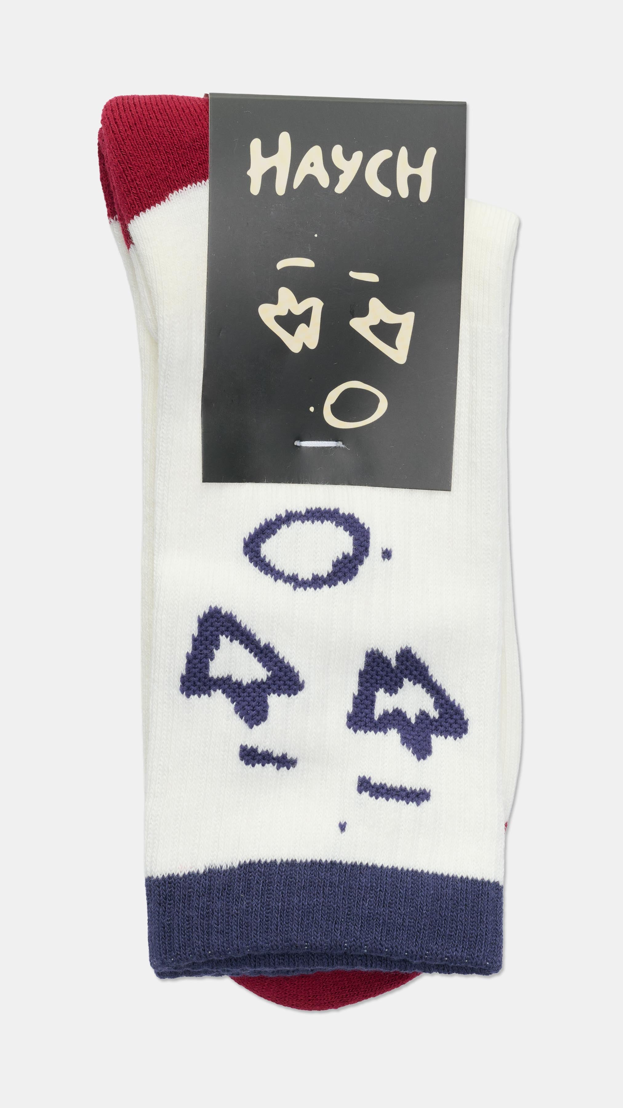 Haych Navy Face Socks – HAYCH
