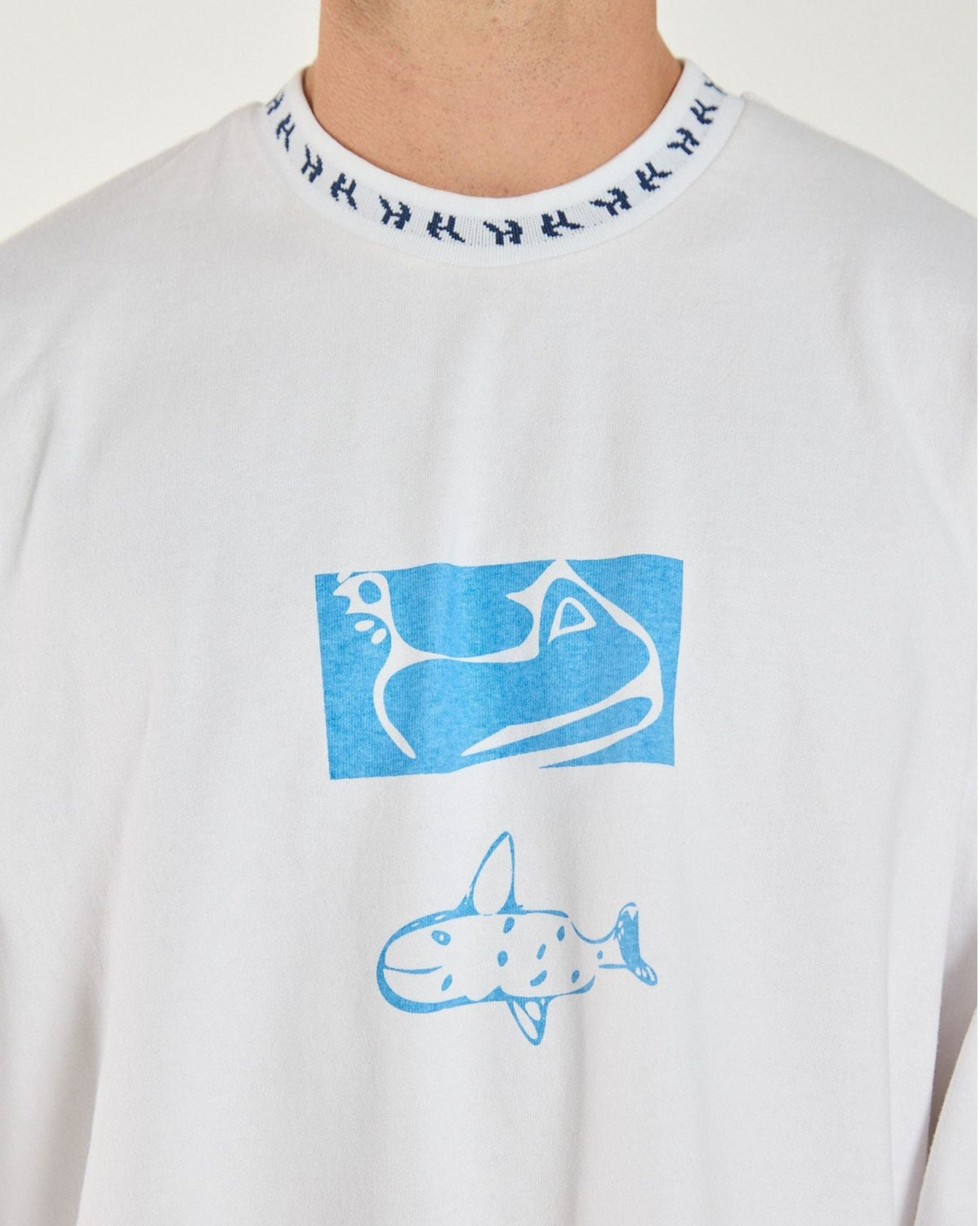 Tug Boat Long Sleeve - White
