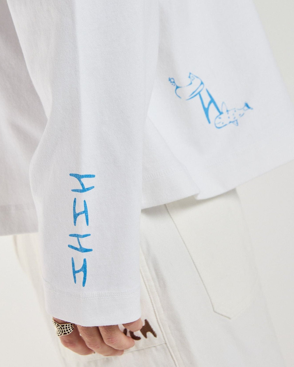 Tug Boat Long Sleeve - White