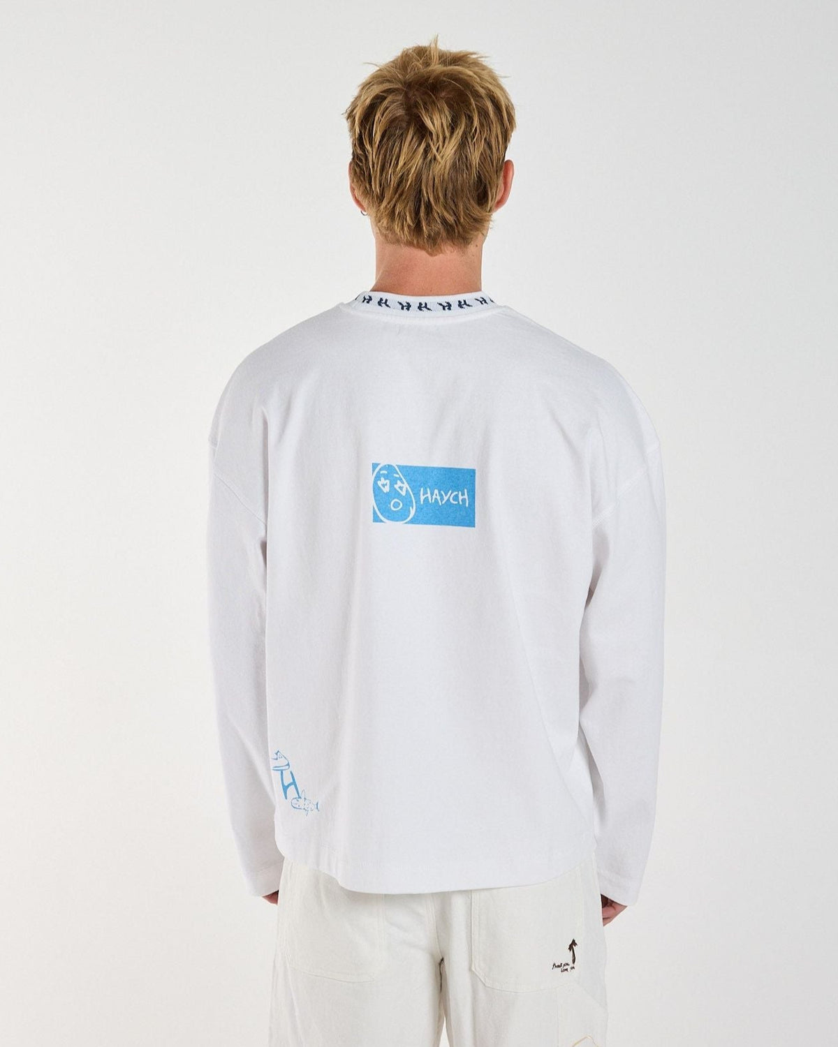 Tug Boat Long Sleeve - White
