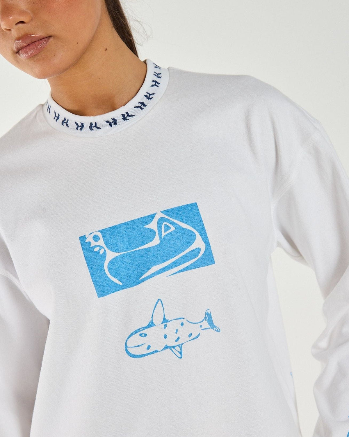 Tug Boat Long Sleeve - White
