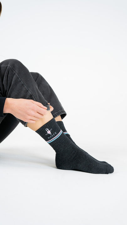 Stick figure socks