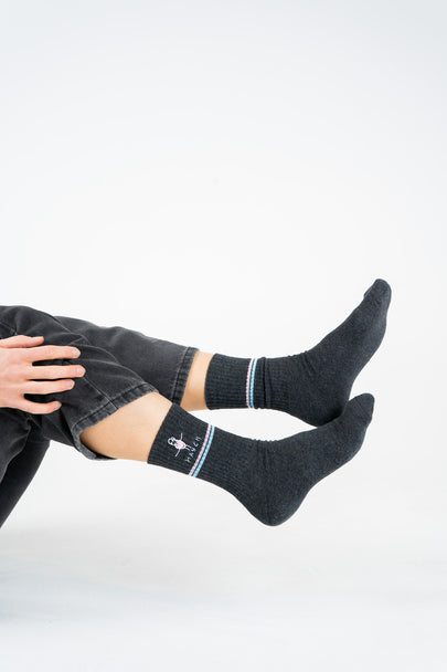 Stick figure socks