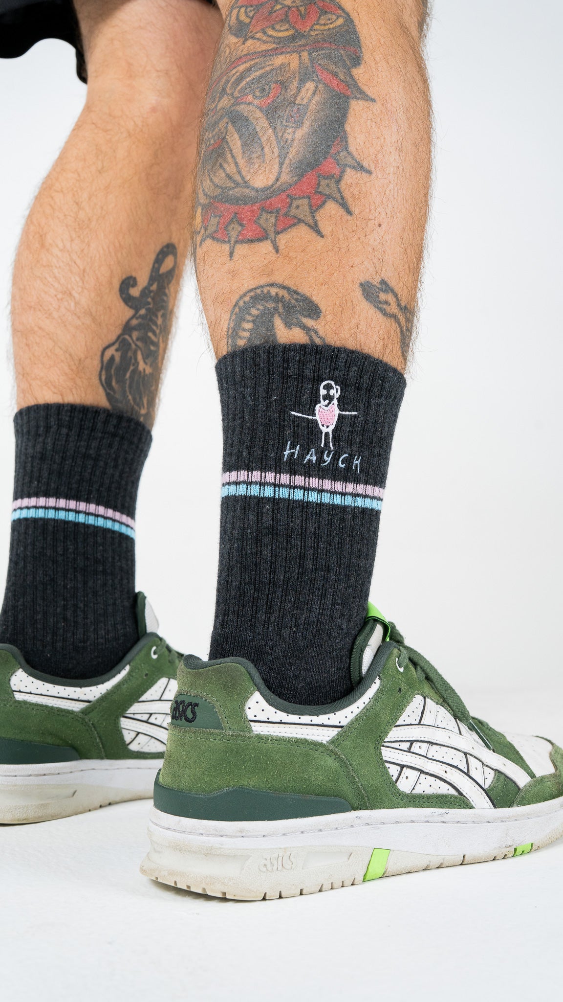 Stick figure socks