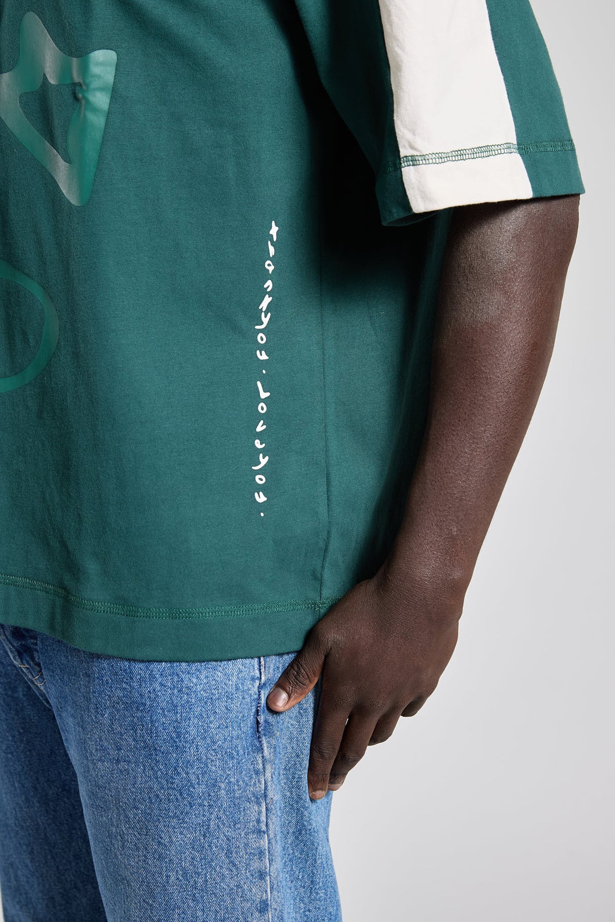 Green Big Face Tee