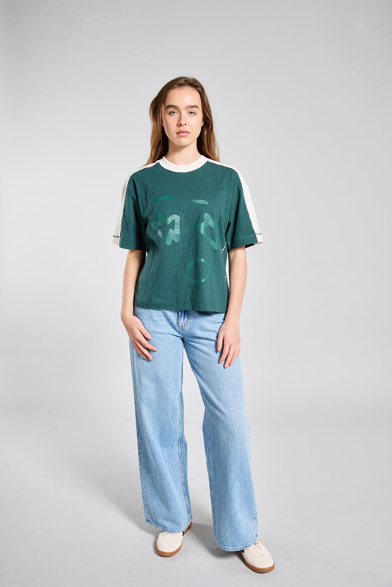 Green Big Face Tee
