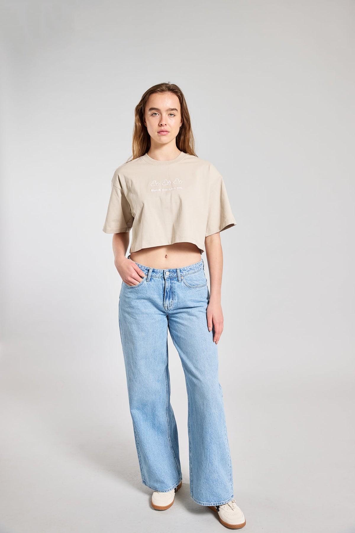 Womens Cropped Butterfly Tee