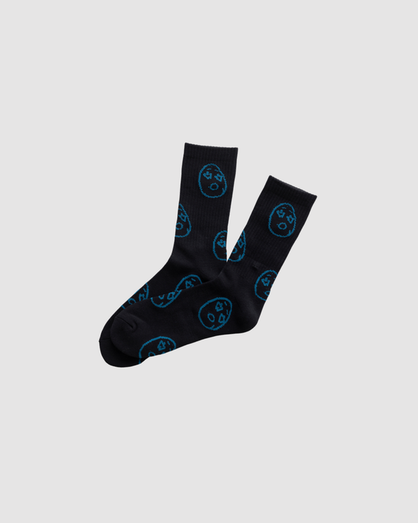 Kids teal face socks